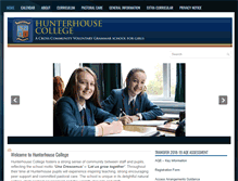 Tablet Screenshot of hunterhousecollege.org.uk
